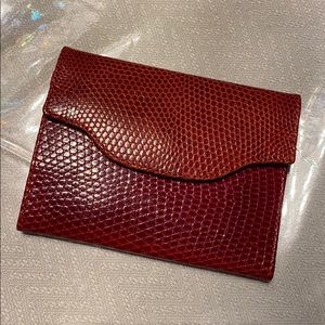 Neiman Marcus Lizard Skin Wallet